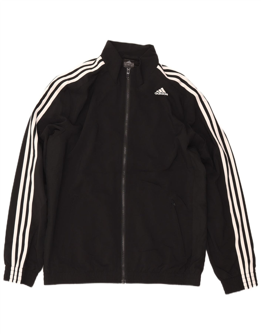 Adidas Mens Climalite Tracksuit Top Jacket UK 42/44 Large Black Polyester