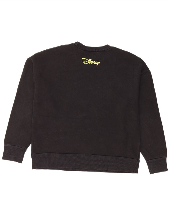 Zara Womens Mickey Mouse Graphic Sweatshirt Jumper UK 10 Small Black