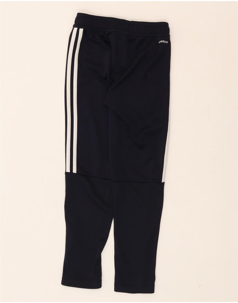 ADIDAS Boys Aeroready Tracksuit Trousers 9-10 Years  Navy Blue Polyester Vintage Adidas and Second-Hand Adidas from Messina Hembry 