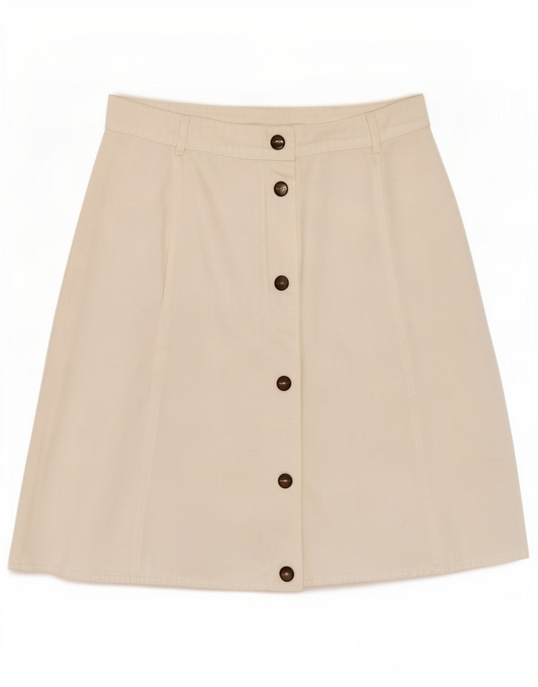 Weekend Womens A-Line Skirt UK 14 Medium W30 White Cotton