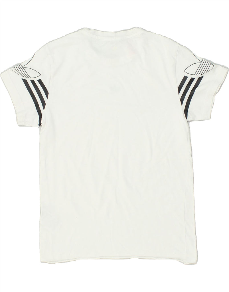 ADIDAS Boys T-Shirt Top 11-12 Years White Cotton | Vintage Adidas | Thrift | Second-Hand Adidas | Used Clothing | Messina Hembry 