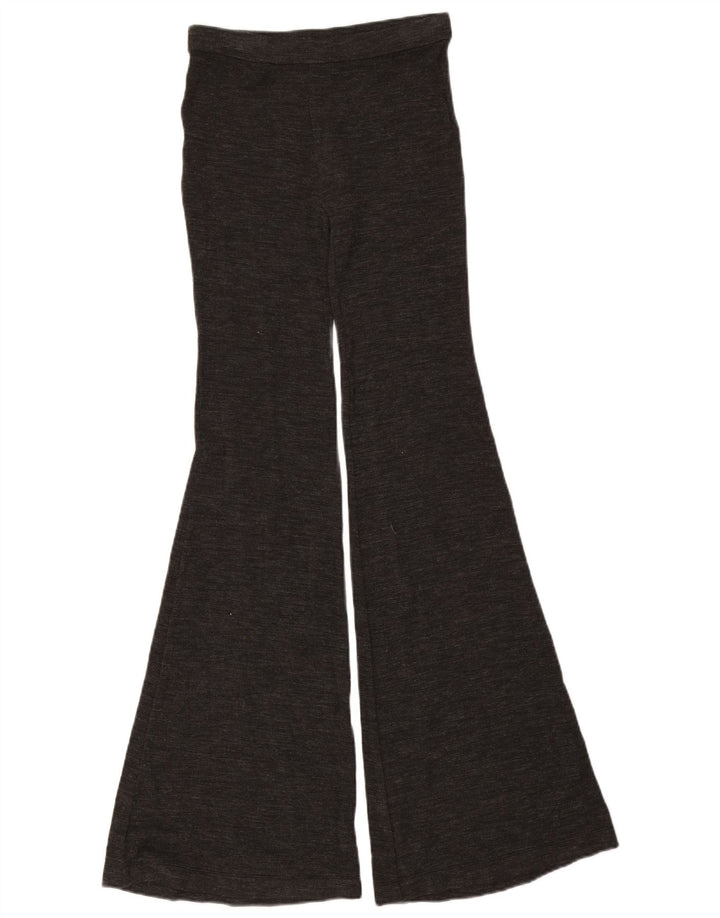 Roccobarocco Womens Flare Leggings UK 4 XS Grey Flecked