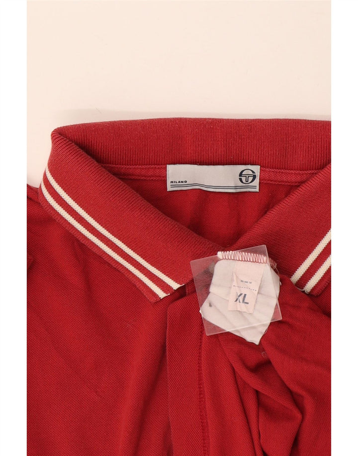 Sergio Tacchini Mens Polo Shirt XL Red