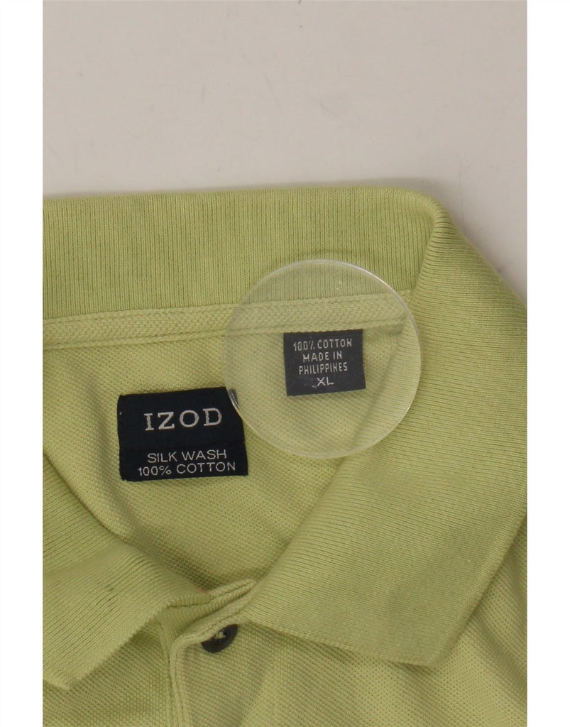 IZOD Mens Polo Shirt XL Green Cotton Vintage Izod and Second-Hand Izod from Messina Hembry 