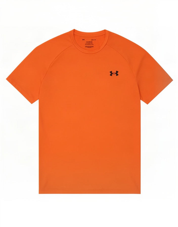 Under Armour Mens T-Shirt Top Medium Orange Polyester