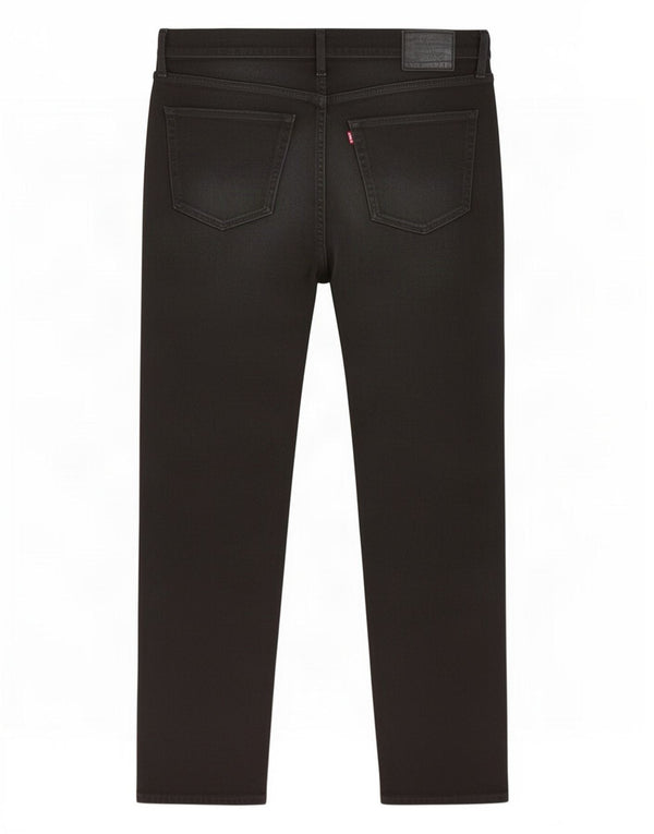 Levi's Mens 502 Tapered Jeans W36 L32 Black Cotton