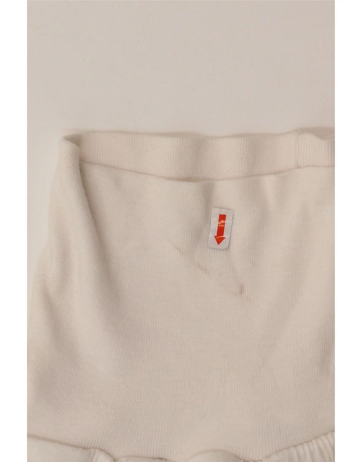 ADIDAS Womens Cargo Tracksuit Trousers UK 8 Small  White Cotton