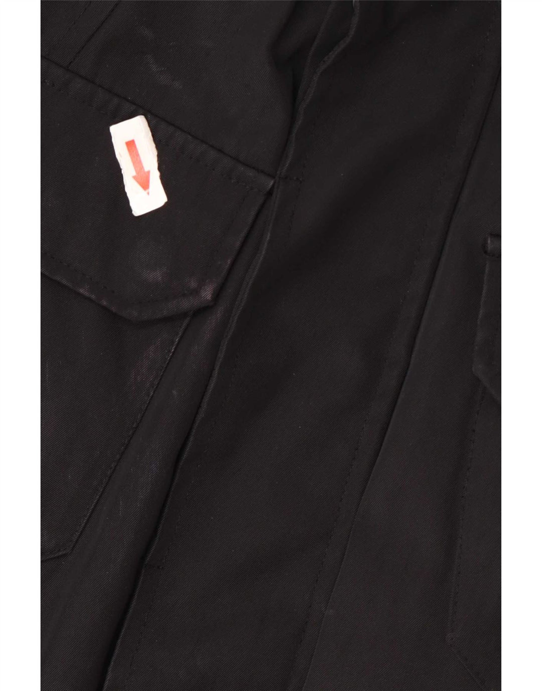 Bomboogie Mens Military Utility Jacket UK 40 Large Black Polyester