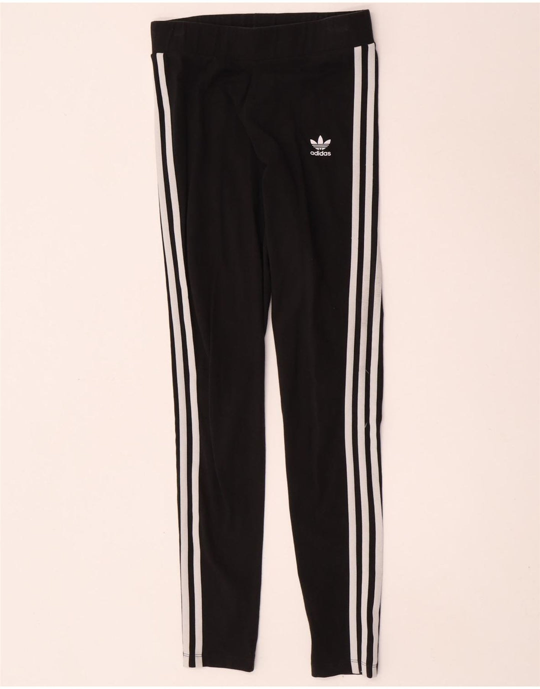 Adidas Womens Leggings UK 10 Small Black Cotton