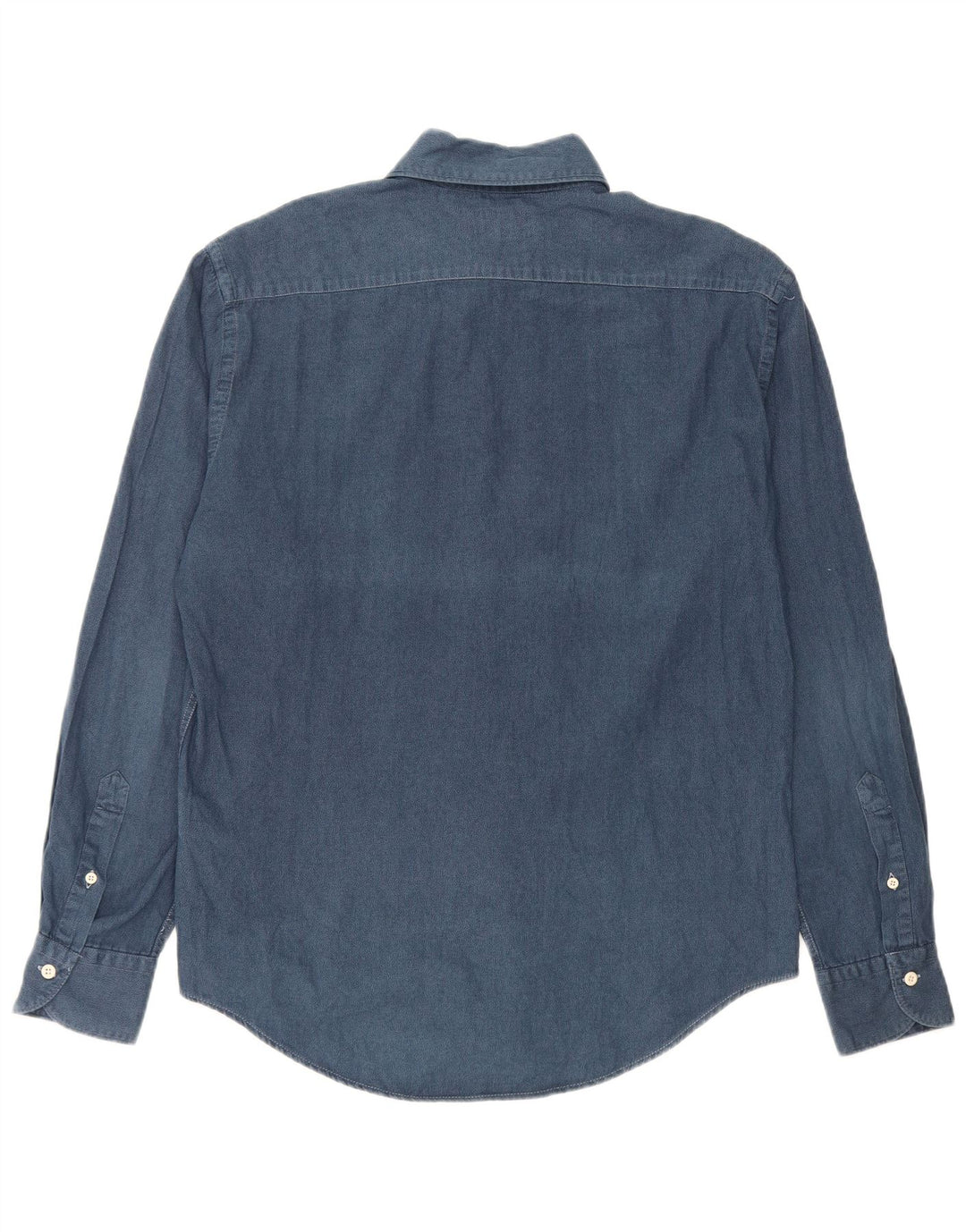 BOOGIE Mens Milano Shirt Large Navy Blue Spotted Cotton
