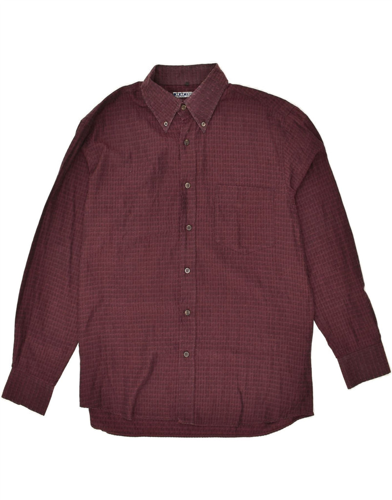 VINTAGE Mens Shirt XL Burgundy | Vintage Vintage | Thrift | Second-Hand Vintage | Used Clothing | Messina Hembry 