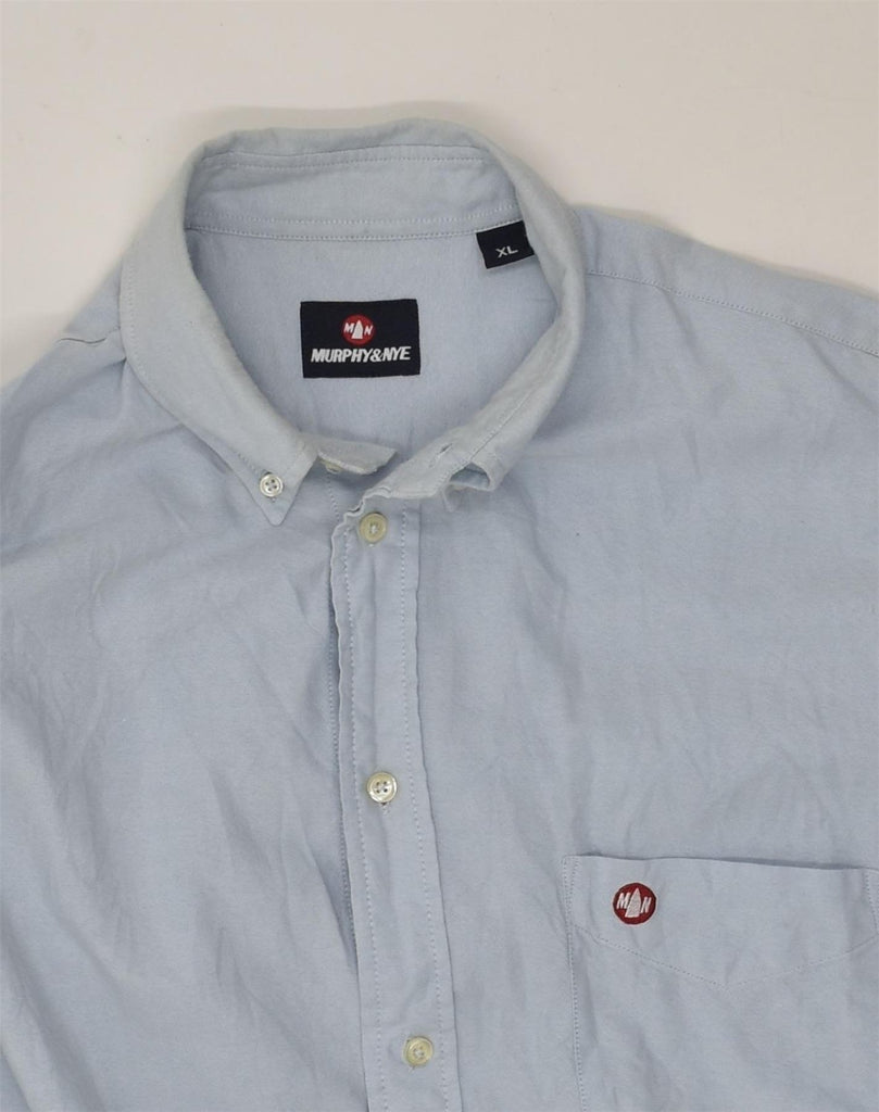 MURPHY & NYE Mens Shirt XL Blue | Vintage Murphy & Nye | Thrift | Second-Hand Murphy & Nye | Used Clothing | Messina Hembry 