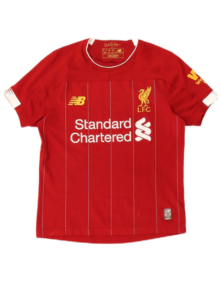 NEW BALANCE Girls Graphic T-Shirt Top 9-10 Years Medium Red Polyester