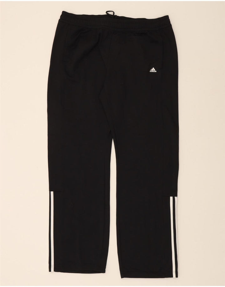 ADIDAS Mens Tracksuit Trousers UK 16/18 Large  Black Polyester Vintage Adidas and Second-Hand Adidas from Messina Hembry 