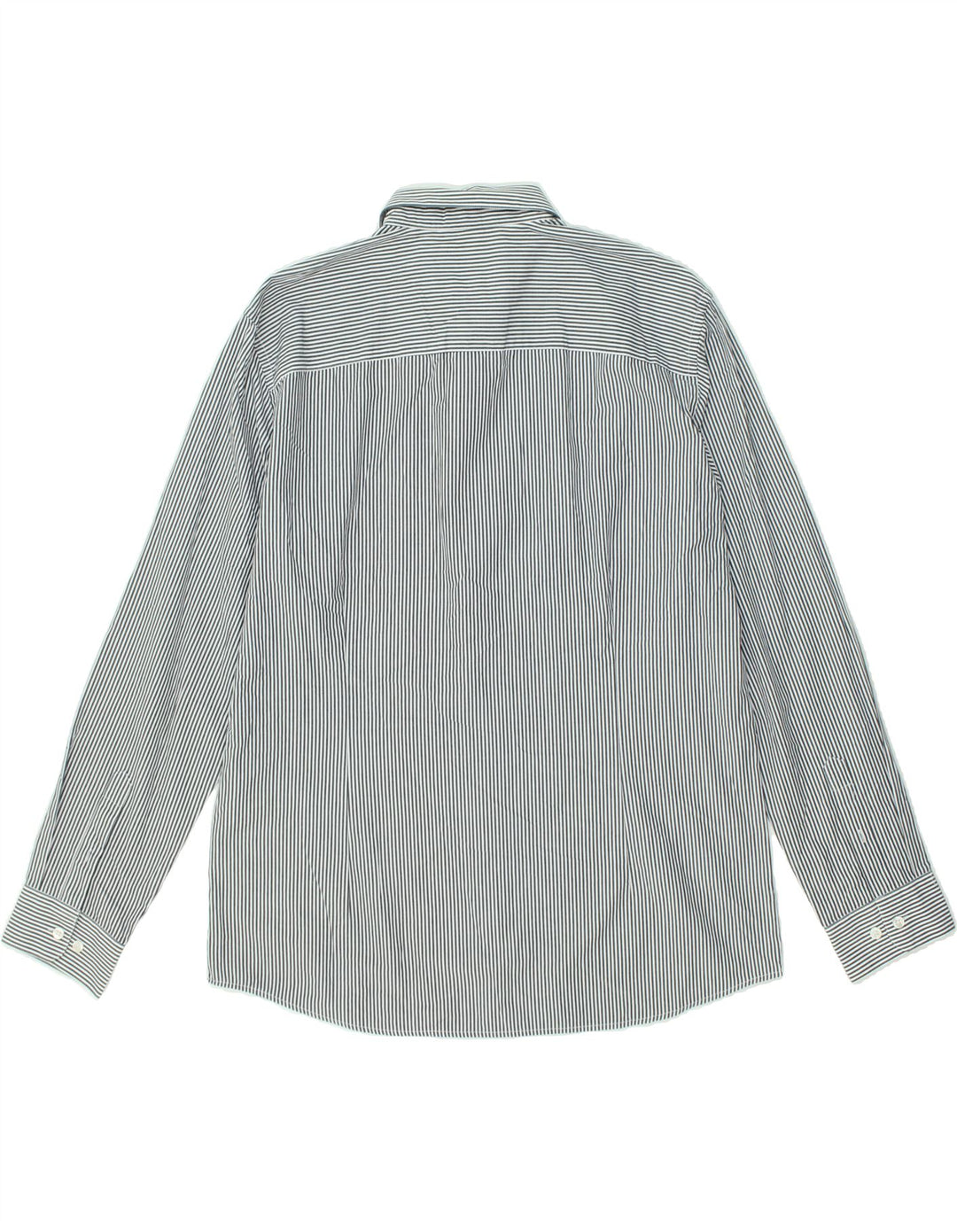 JACK & JONES Mens Slim Shirt 2XL Grey Striped Cotton | Vintage Jack & Jones | Thrift | Second-Hand Jack & Jones | Used Clothing | Messina Hembry 