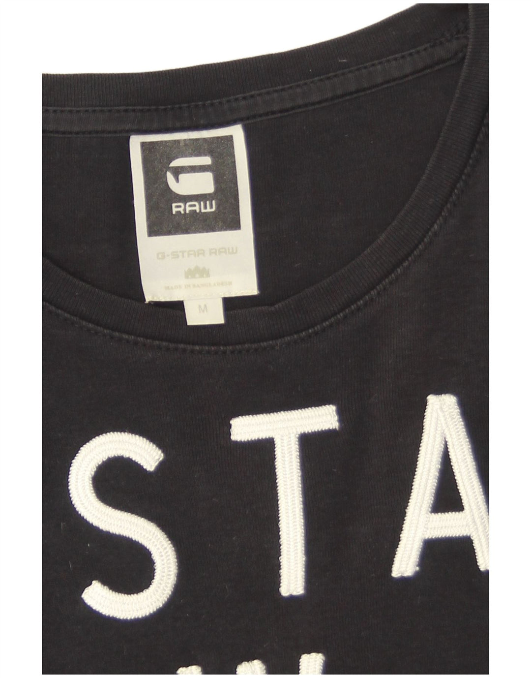 G-Star Womens Graphic T-Shirt Top UK 12 Medium Navy Blue