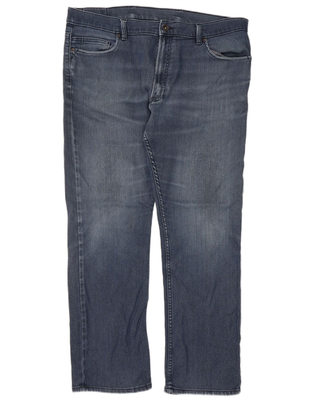 Marks & Spencer Womens Straight Jeans W38 L31 Blue Cotton