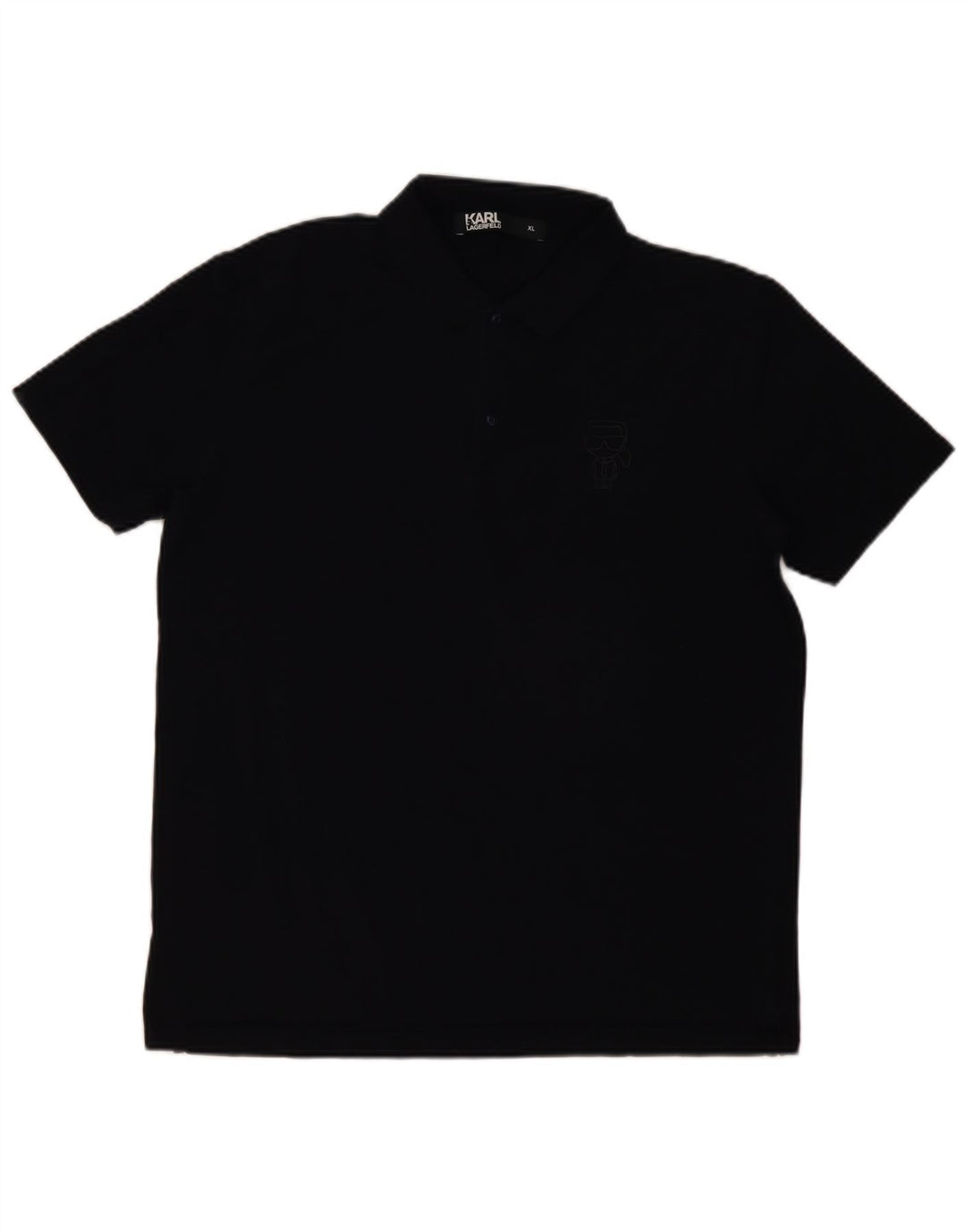 Karl Lagerfeld Mens Polo Shirt XL Navy Blue