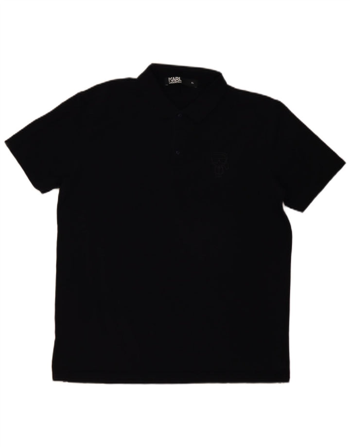 Karl Lagerfeld Mens Polo Shirt XL Navy Blue
