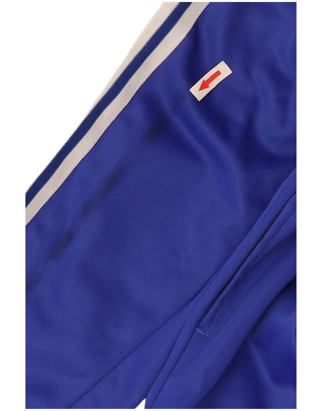 Adidas Mens Tracksuit Top Jacket Large Blue Polyester