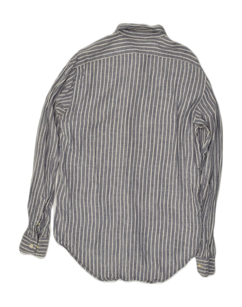 MASSIMO DUTTI Mens Shirt Size 40 Medium Grey Striped Cotton | Vintage Massimo Dutti | Thrift | Second-Hand Massimo Dutti | Used Clothing | Messina Hembry 