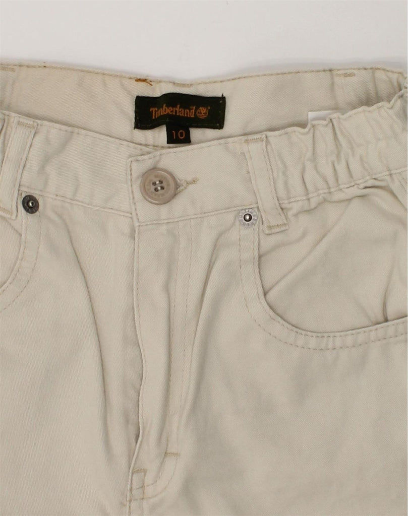 TIMBERLAND Boys Bermuda Shorts 9-10 Years W22 Beige Cotton | Vintage Timberland | Thrift | Second-Hand Timberland | Used Clothing | Messina Hembry 