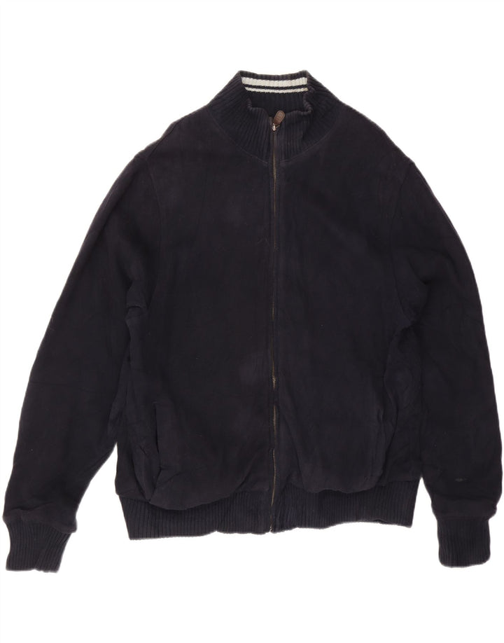 Marks & Spencer Mens Blue Harbour Tracksuit Top Jacket Large Navy Blue