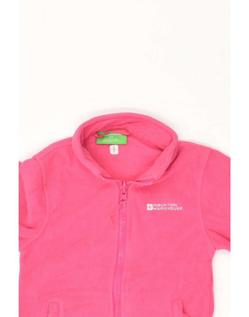 MOUNTAIN WAREHOUSE Girls Fleece Jacket 5-6 Years Pink Polyester | Vintage Mountain Warehouse | Thrift | Second-Hand Mountain Warehouse | Used Clothing | Messina Hembry 