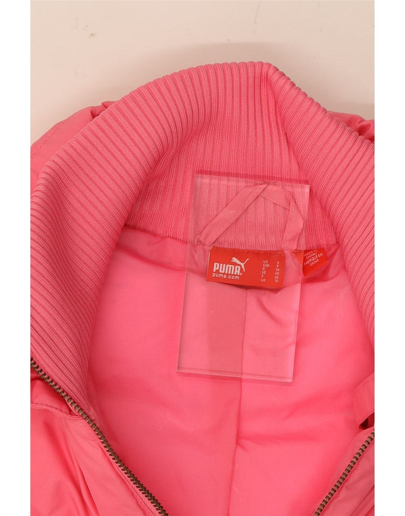 PUMA Womens Padded Gilet UK 10 Small Pink Polyester Vintage Puma and Second-Hand Puma from Messina Hembry 
