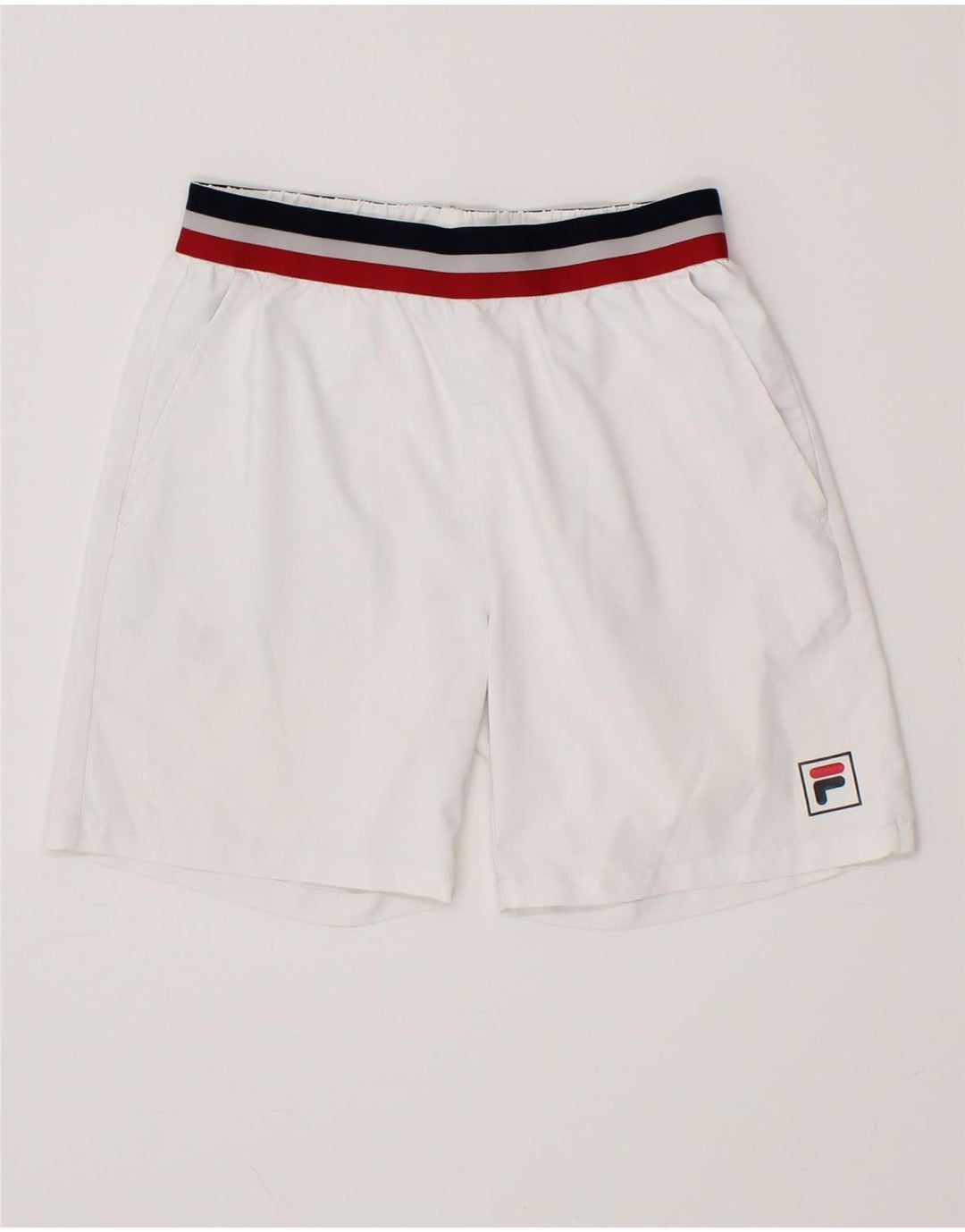 FILA Boys Sport Shorts 11-12 Years White Polyester Vintage Fila and Second-Hand Fila from Messina Hembry 