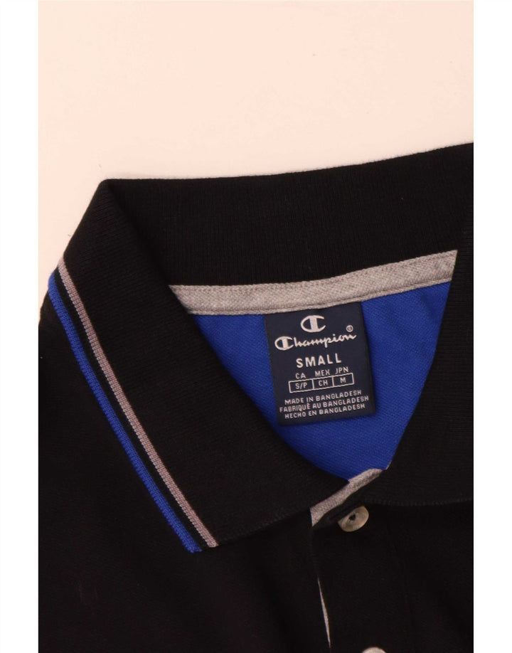 Champion Mens Polo Shirt Small Black