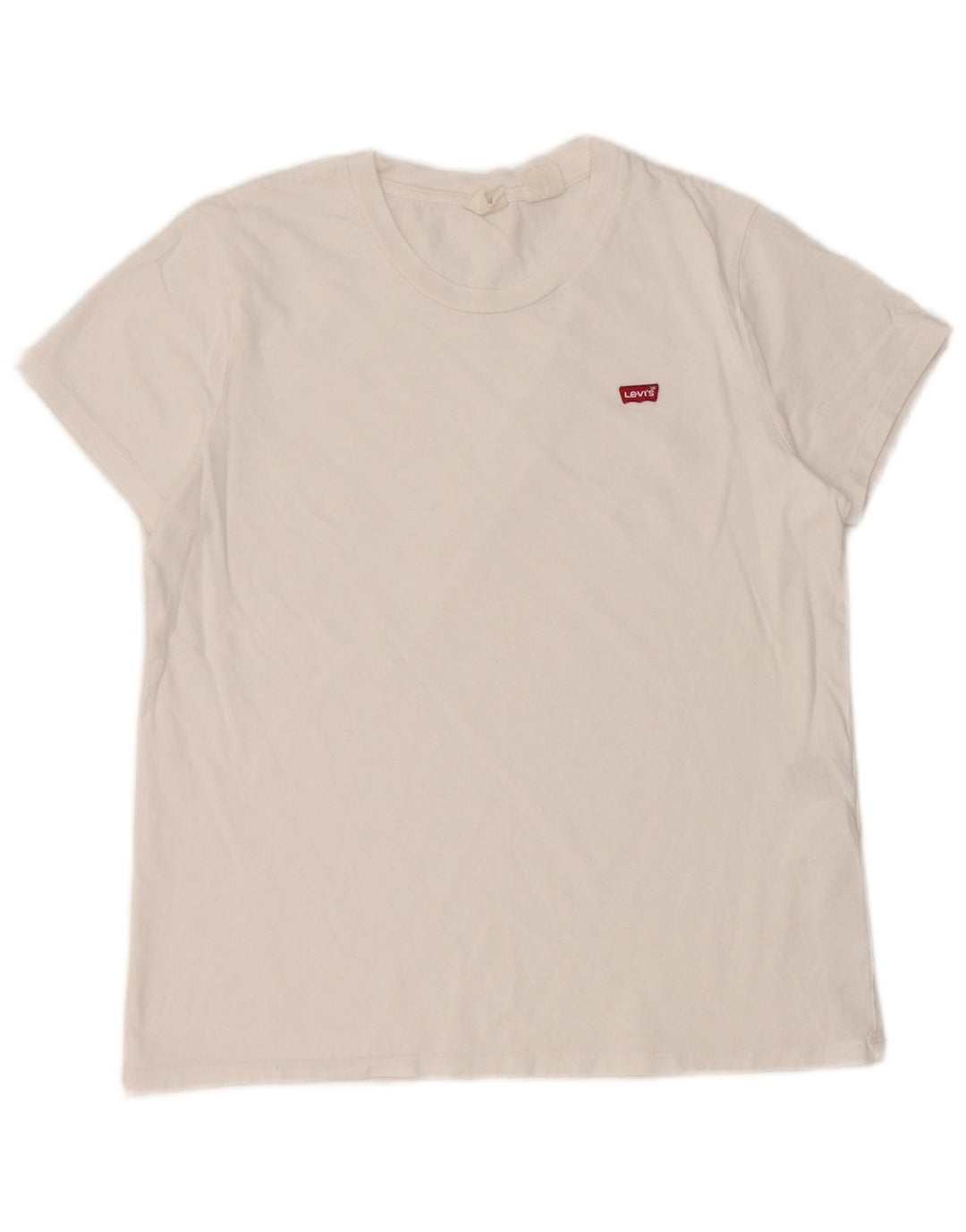 Levi's Womens T-Shirt Top UK 12 Medium White Cotton