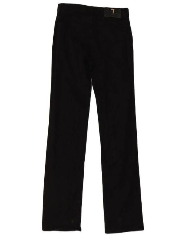 Trussardi Mens Straight Jeans W25 L32 Black Cotton