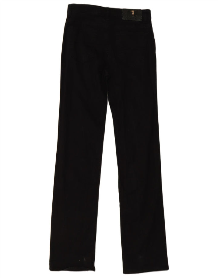 Trussardi Mens Straight Jeans W25 L32 Black Cotton