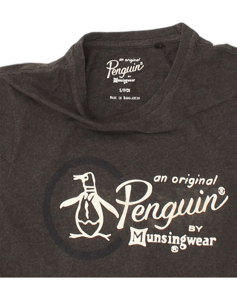 PENGUIN Mens Graphic T-Shirt Top Small Grey | Vintage Penguin | Thrift | Second-Hand Penguin | Used Clothing | Messina Hembry 