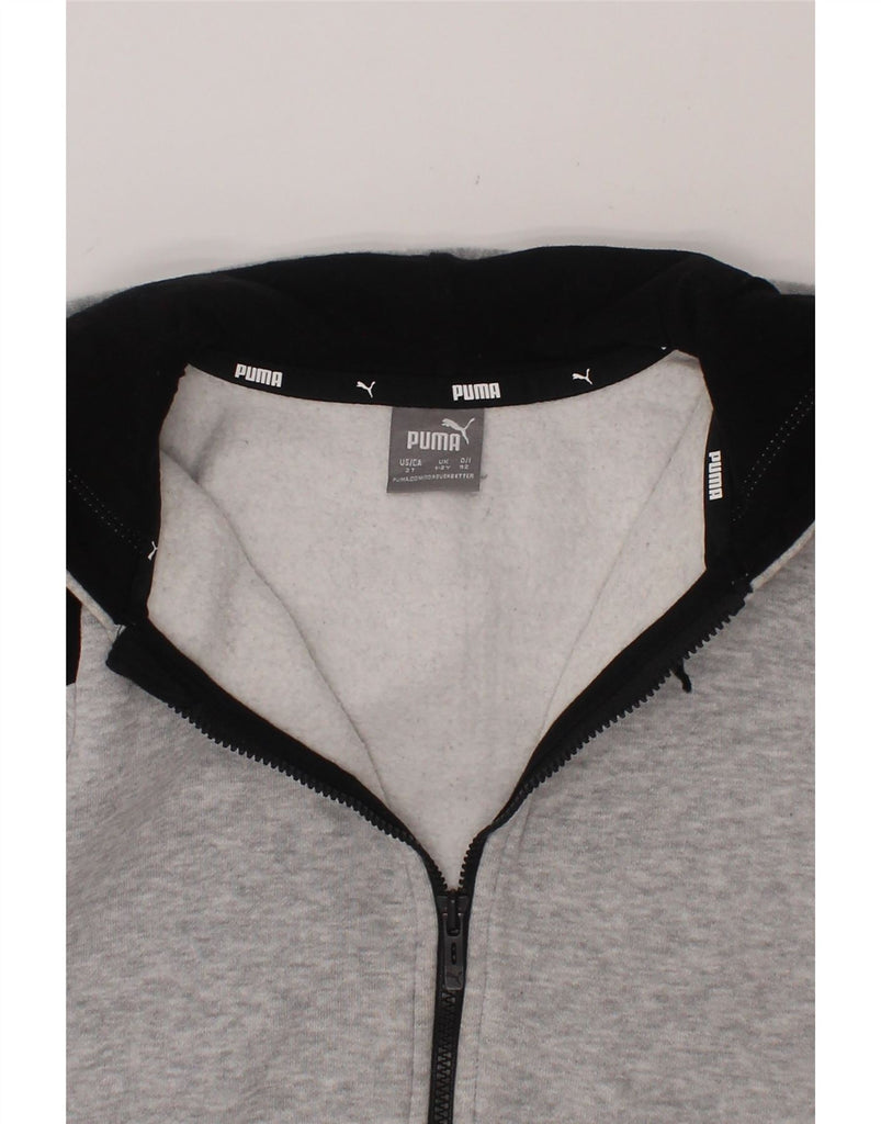 PUMA Baby Boys Zip Hoodie Sweater 18-24 Months Grey Colourblock Cotton Vintage Puma and Second-Hand Puma from Messina Hembry 