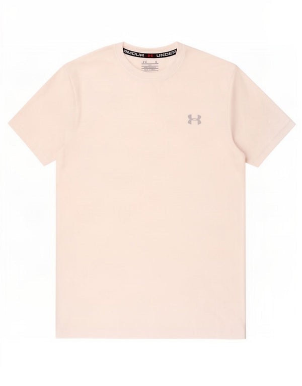 Under Armour Mens Loose Fit T-Shirt Top Small White Polyester