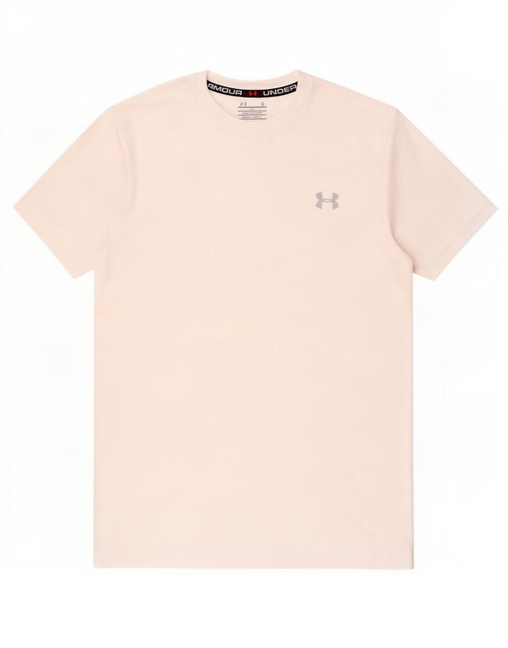 Under Armour Mens Loose Fit T-Shirt Top Small White Polyester