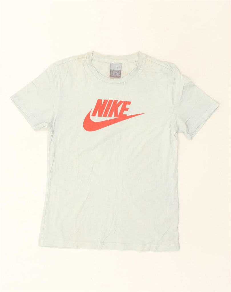 NIKE Womens Graphic T-Shirt Top UK 10/12 Medium Off White | Vintage Nike | Thrift | Second-Hand Nike | Used Clothing | Messina Hembry 