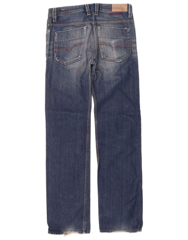 Diesel Mens Lugger Straight Jeans W30 L34 Blue Cotton