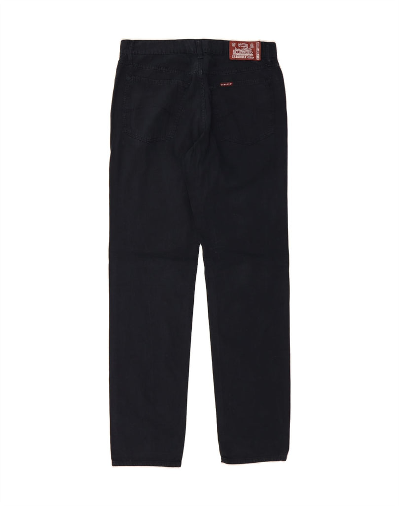 CARRERA Mens High Waist Casual Trousers IT 52 XL W34 L34 Navy Blue Cotton Vintage Carrera and Second-Hand Carrera from Messina Hembry 