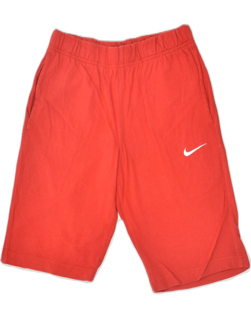 NIKE Womens Sport Shorts UK 6 XS Red Cotton | Vintage Nike | Thrift | Second-Hand Nike | Used Clothing | Messina Hembry 