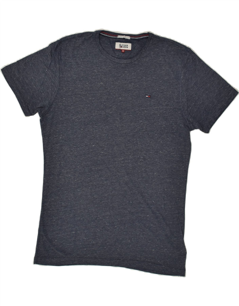 TOMMY HILFIGER Mens T-Shirt Top Medium Navy Blue Flecked | Vintage Tommy Hilfiger | Thrift | Second-Hand Tommy Hilfiger | Used Clothing | Messina Hembry 