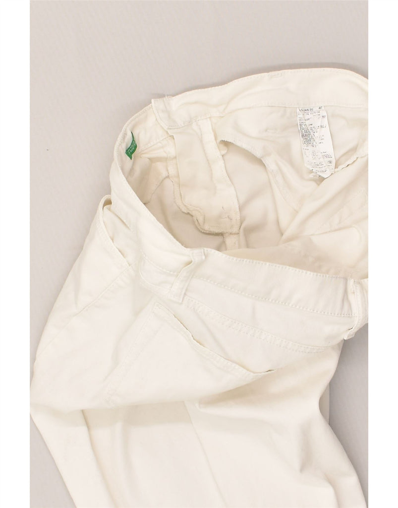 UNITED COLORS OF BENETTON Womens Bootcut Jeans IT 46 Large W34 L28 White | Vintage United Colors of Benetton | Thrift | Second-Hand United Colors of Benetton | Used Clothing | Messina Hembry 