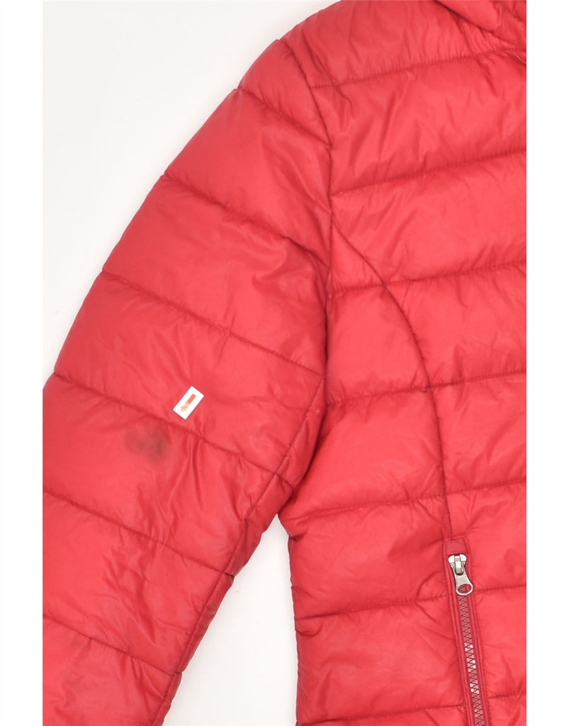 BEST COMPANY Womens Padded Jacket UK 14 Medium Red Polyester | Vintage Best Company | Thrift | Second-Hand Best Company | Used Clothing | Messina Hembry 