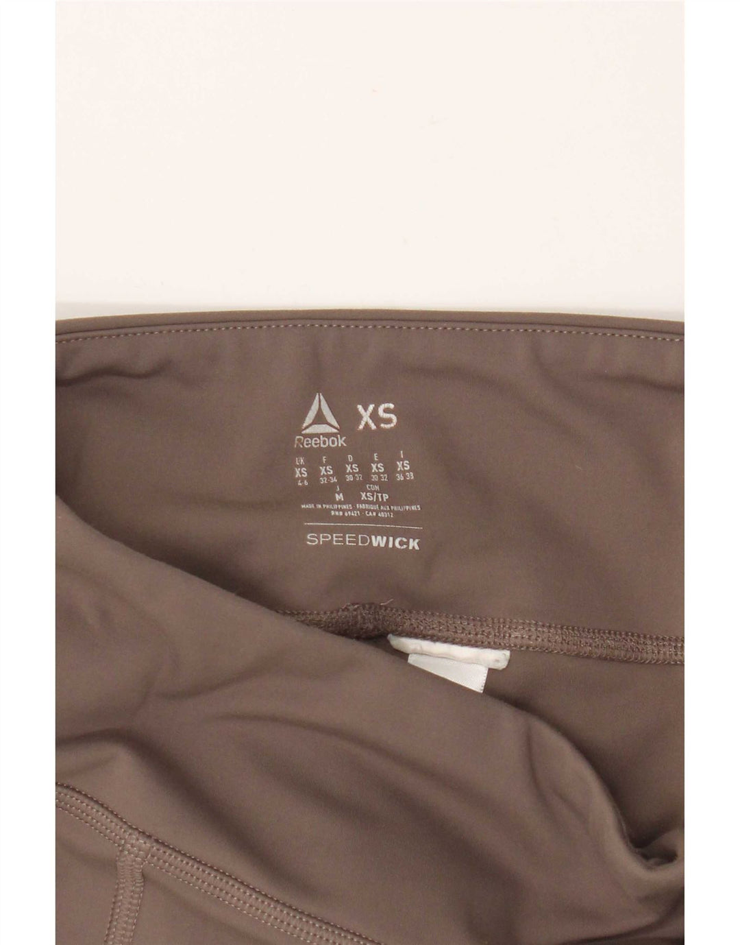 Reebok Womens Leggings UK 4/6 XS  Beige