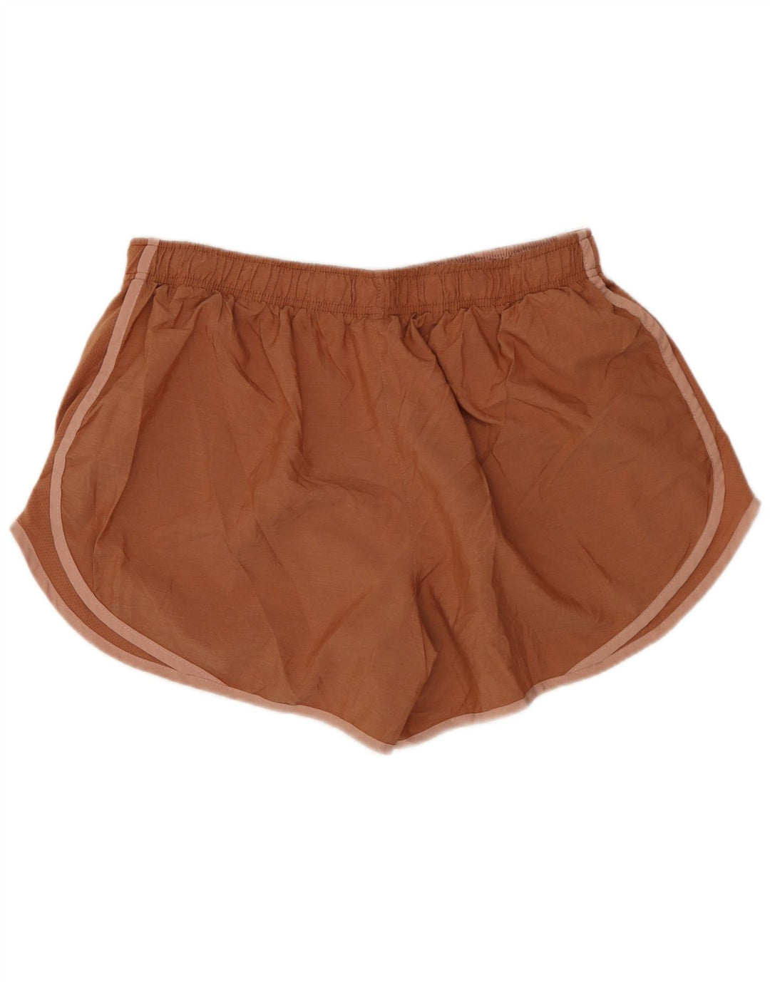 NIKE Womens Dri Fit Sport Shorts UK 18 XL  Brown Polyester