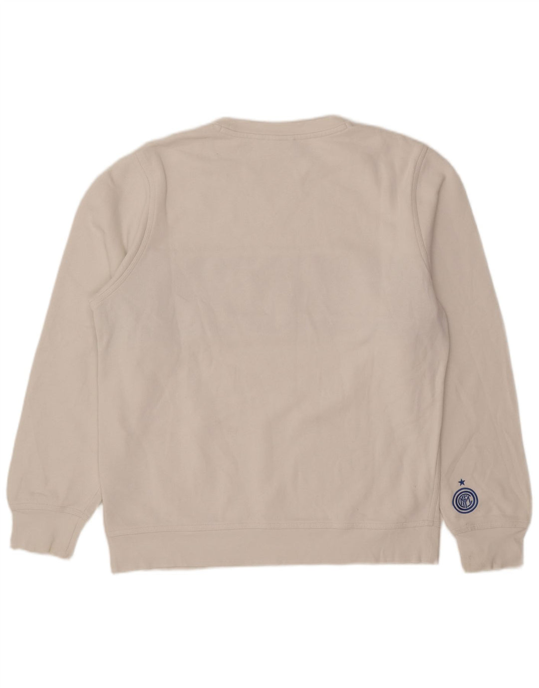 Nike Mens Inter Milan Sweatshirt Jumper Large White Colourblock Cotton