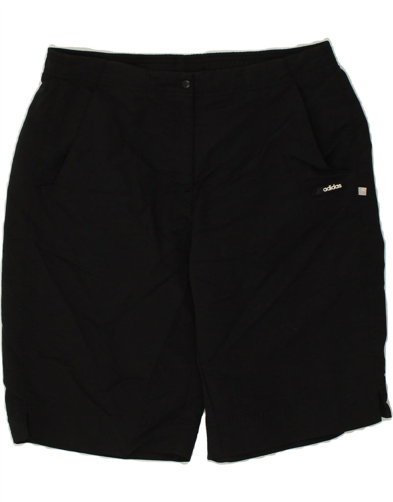 ADIDAS Womens Bermuda Shorts UK 18 XL W36  Black Polyamide Vintage Adidas and Second-Hand Adidas from Messina Hembry 