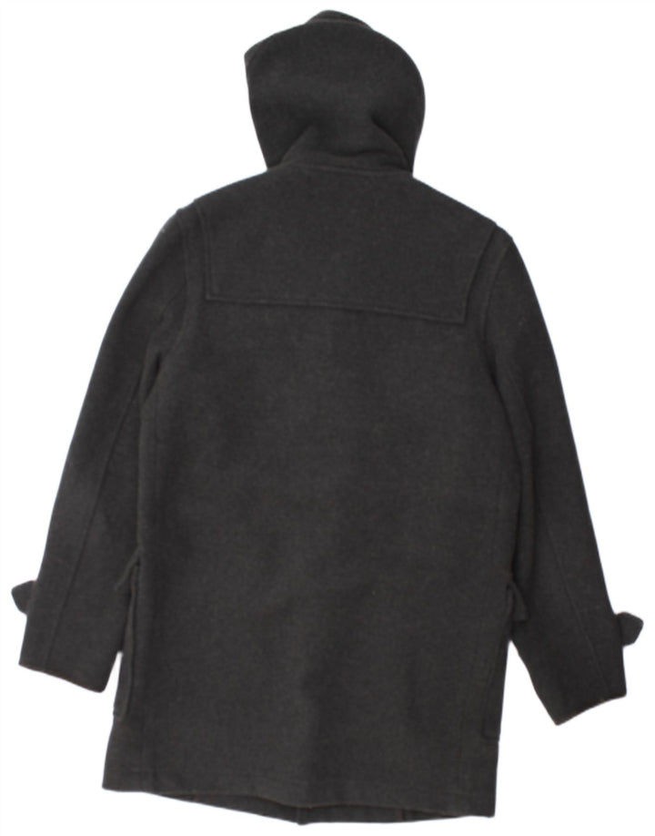 TOPMAN Mens Hooded Duffle Coat UK 38 Medium Grey